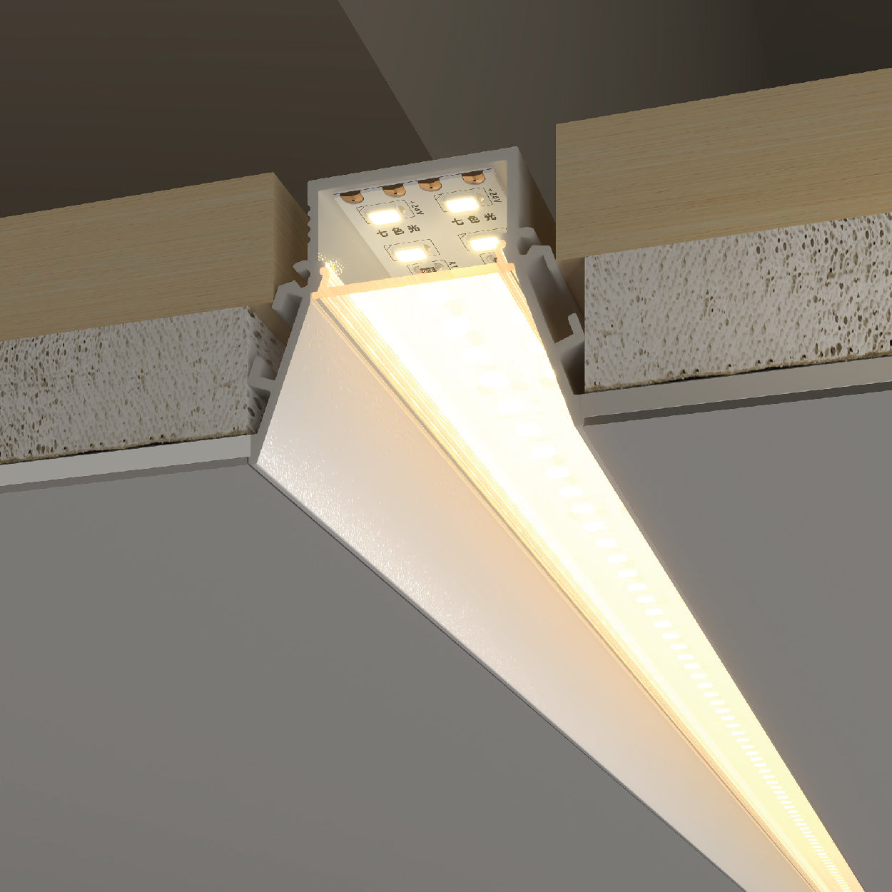 82.9x33.5mm LED Aluminium Profile – Compact Indoor Lighting Channel