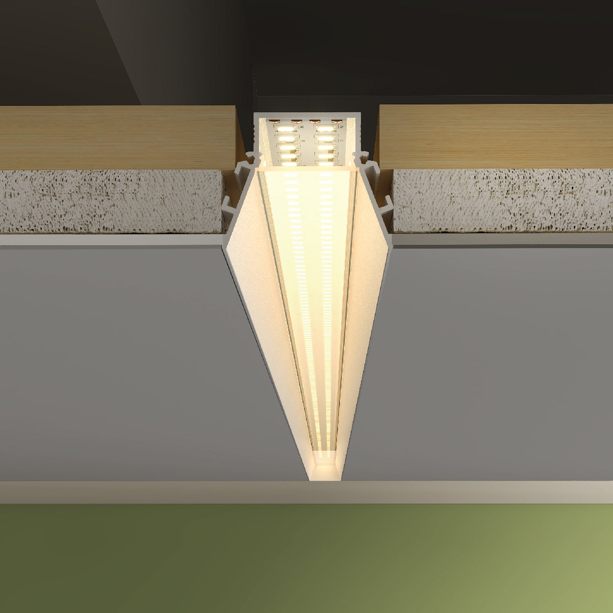 82.9x33.5mm LED Aluminium Profile – Compact Indoor Lighting Channel