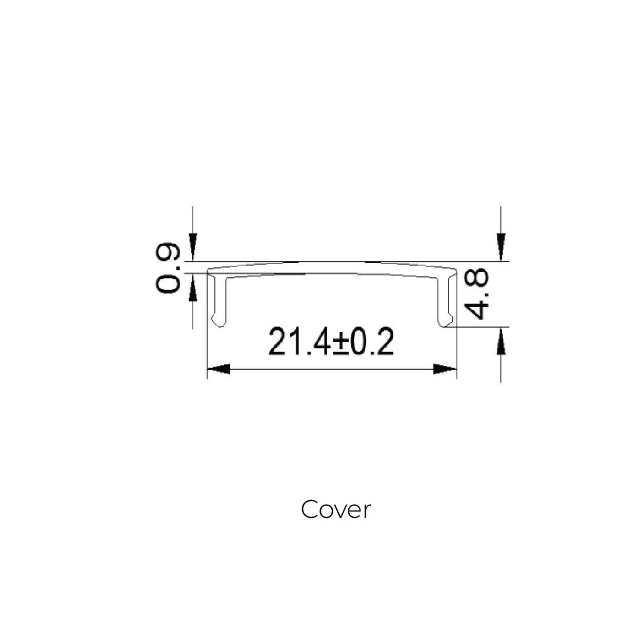 22.6x9.7mm LED Aluminium Profile – Slim Indoor Lighting Channel