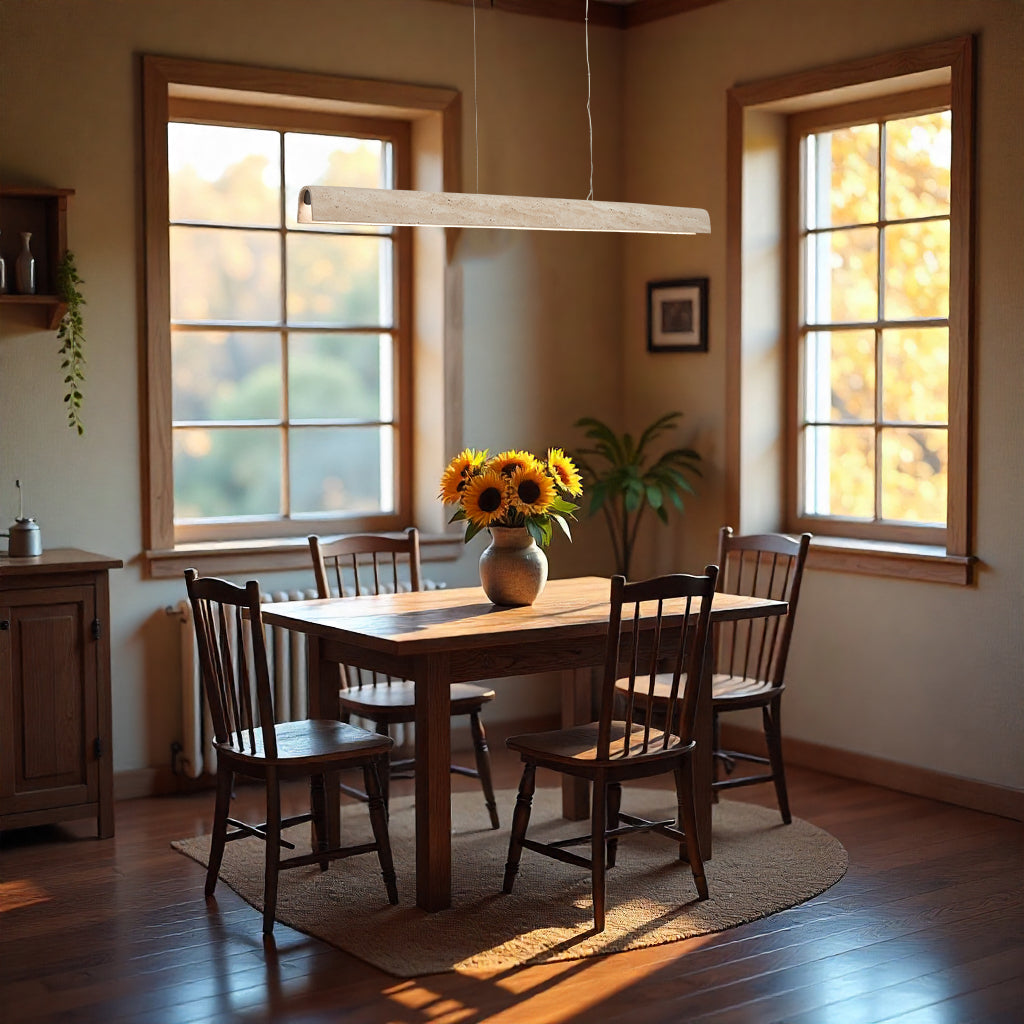 Arc Travertine Pendant Light