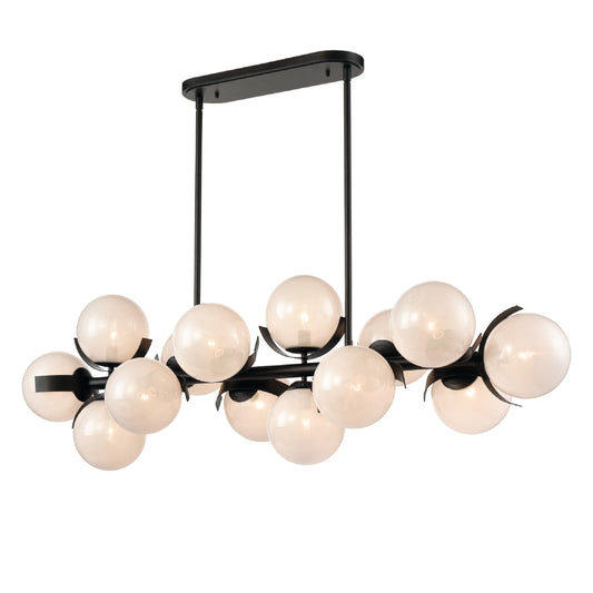 Aurora Pendant Light in Black or Brass