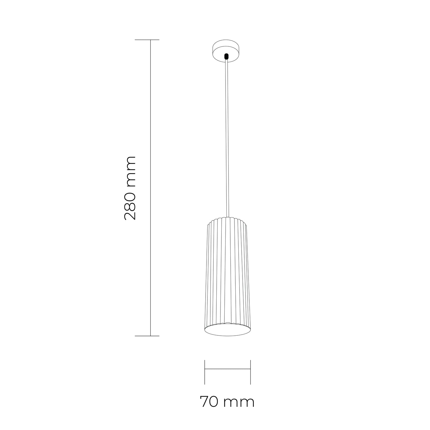 LC411 12W Ripple Pendant COB Downlight Tri Colour White, Black or Brass