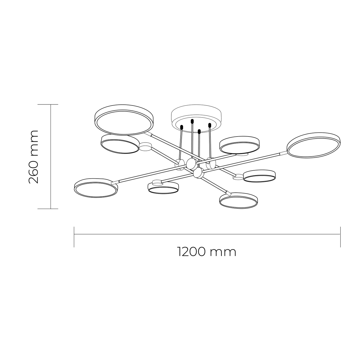 Athena Close To Ceiling Pendant Light
