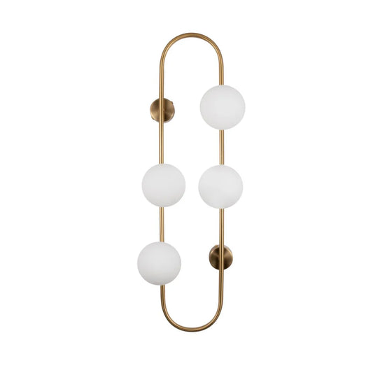 BACH Large Wall Light in Matte Black or Brass