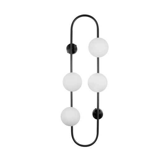 BACH Large Wall Light in Matte Black or Brass