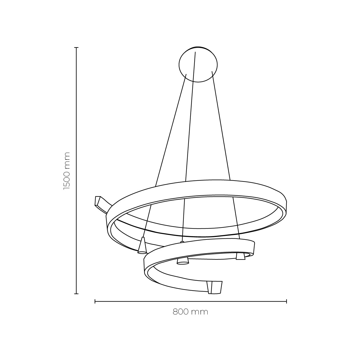 Fira Pendant Light in Sand Black or Sand Gold