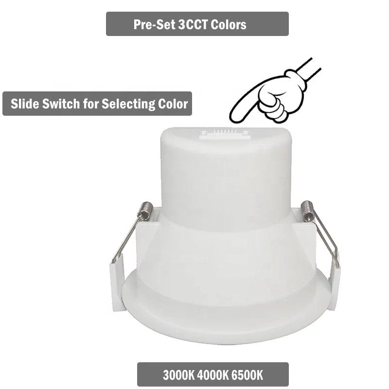 LC310 13W Tri-Colour Dimmable Ultra-low Glare LED Downlight 90mm Cut Out - Mases LightingLighting Creations
