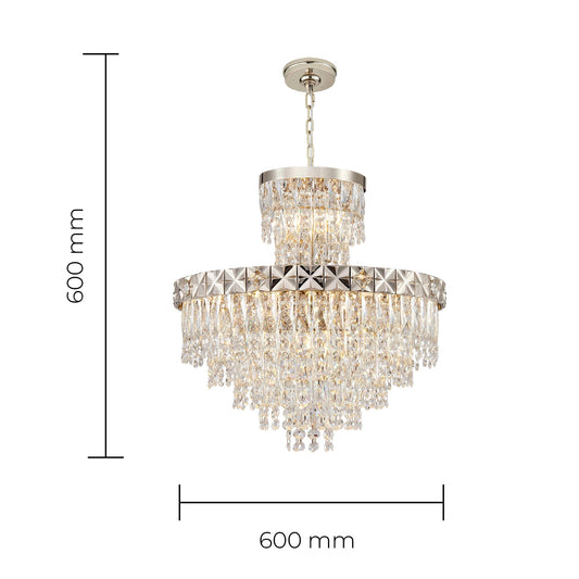 Ruby Crystal Chandelier