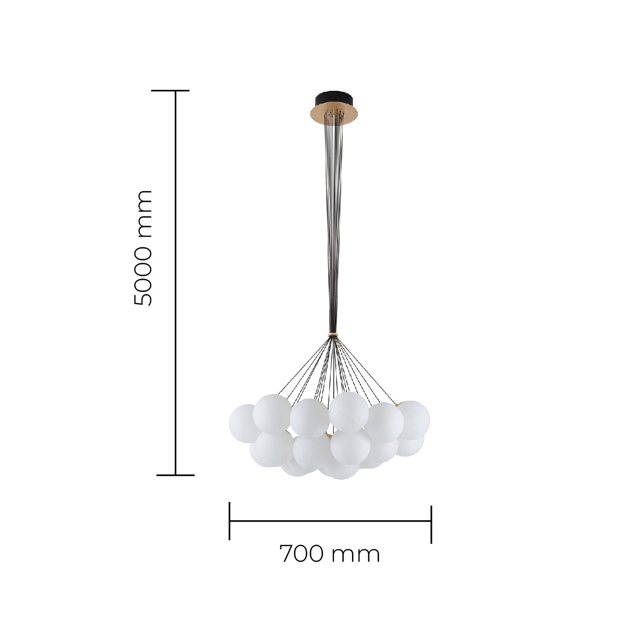 Solara 19 and 37 Light Pendant