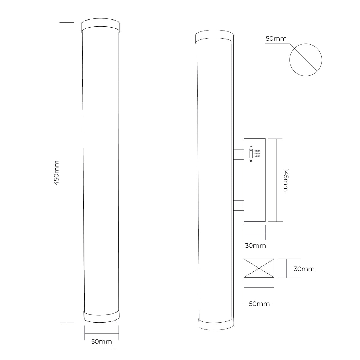 The Shadow Light Small Marble Wall Light