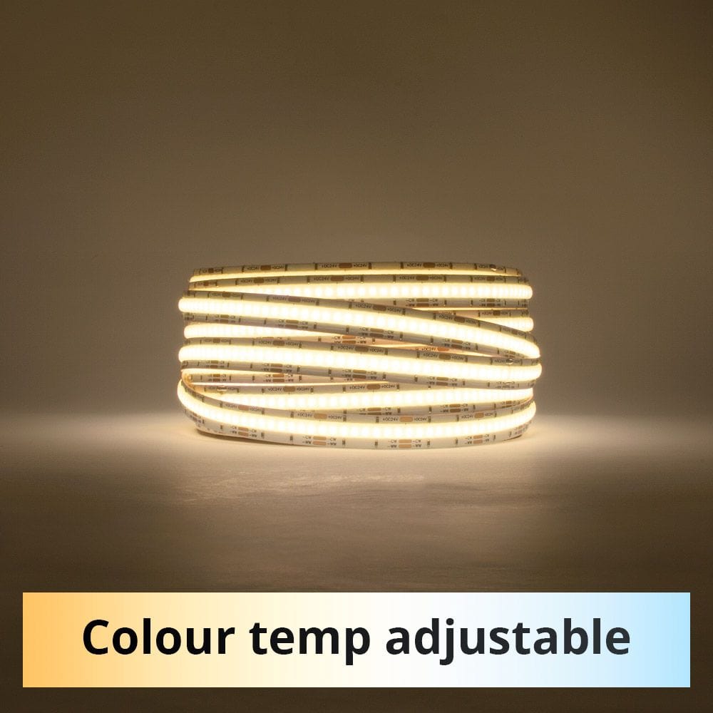 24V | 24W/m DTW 2700K - 6500K | IP20 | COB Flexible LED Strip Light