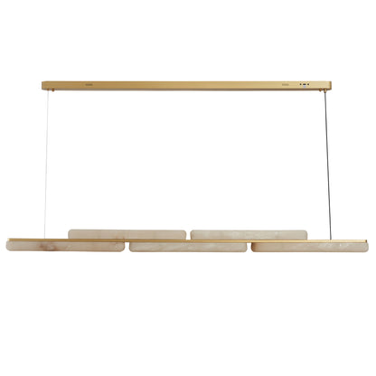 Lina Marble Pendant Light in Antique Brass or Brass