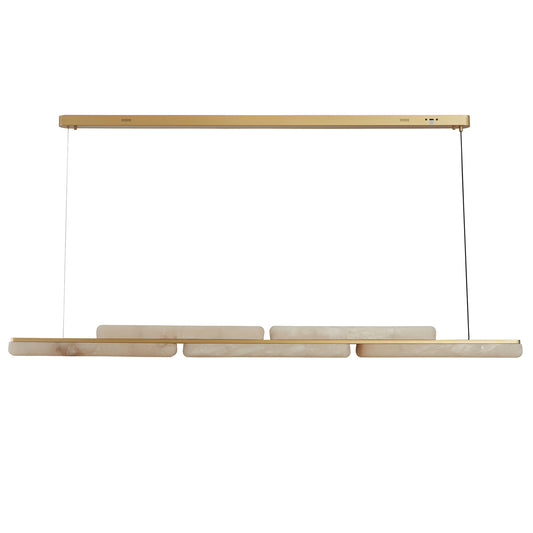 Lina Marble Pendant Light in Antique Brass or Brass