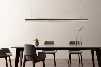 Lina Marble Pendant Light in Antique Brass or Brass