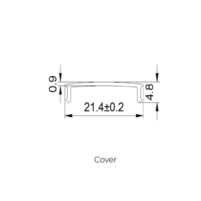 22.6x9.7mm LED Aluminium Profile – Slim Indoor Lighting Channel