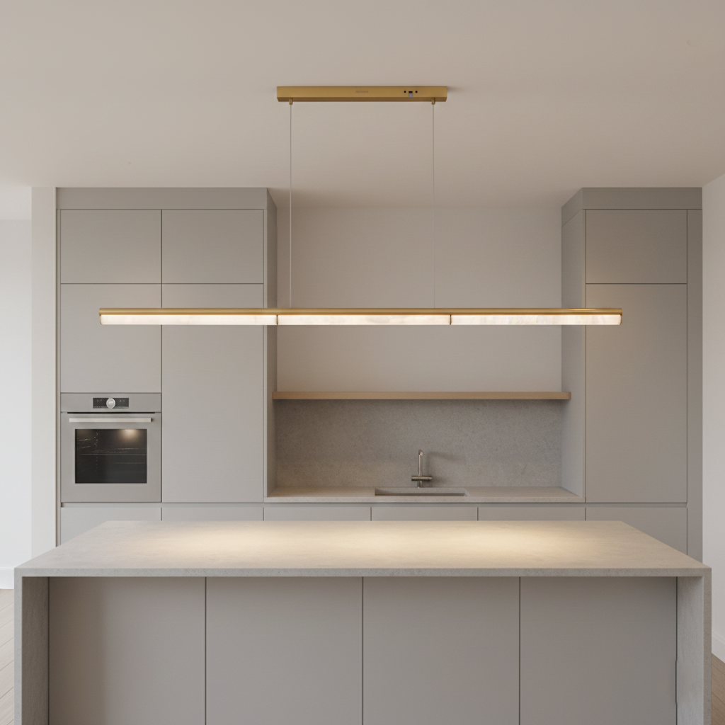 Marcello Pendant Light in Brass an Antique Brass