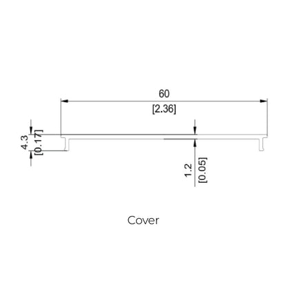 68.1x60mm LED Aluminium Profile – Suspended Indoor Lighting Channel