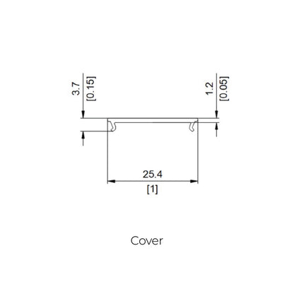 82.9x33.5mm LED Aluminium Profile – Compact Indoor Lighting Channel