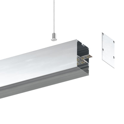 68.1x60mm LED Aluminium Profile – Suspended Indoor Lighting Channel