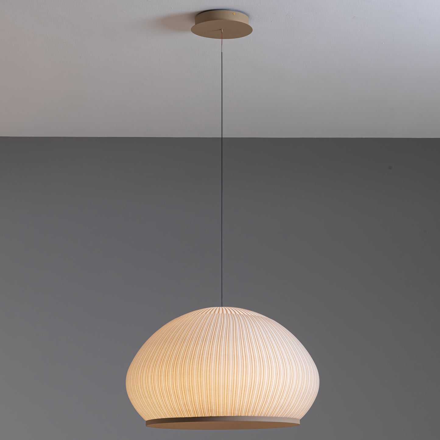 Emmeline Hand Knit Pendant Light Sand Yellow