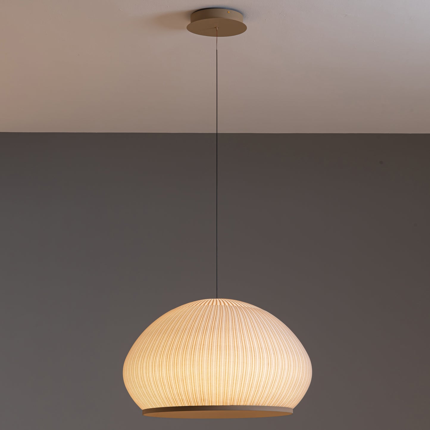 Emmeline Hand Knit Pendant Light Sand Yellow