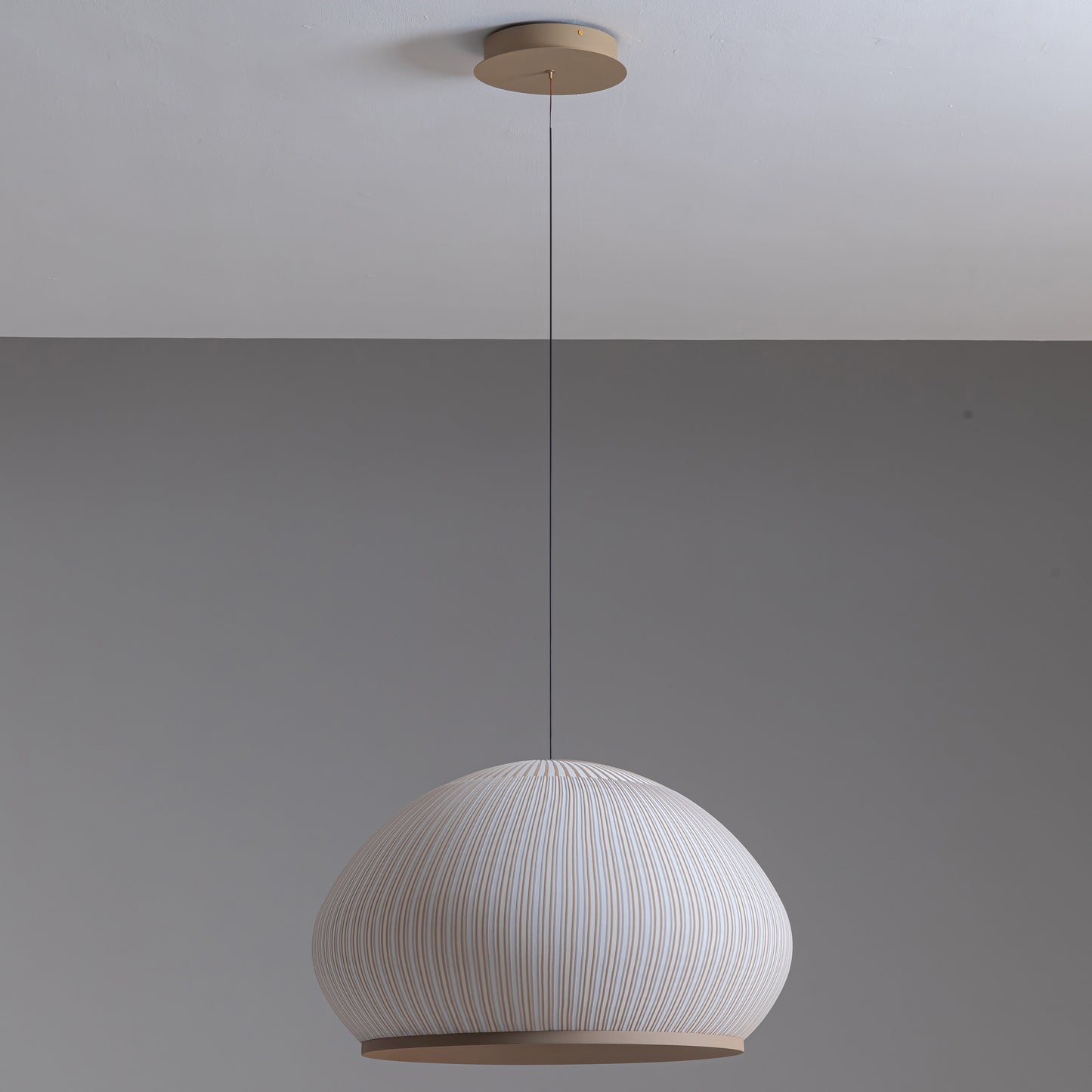 Emmeline Hand Knit Pendant Light Sand Yellow