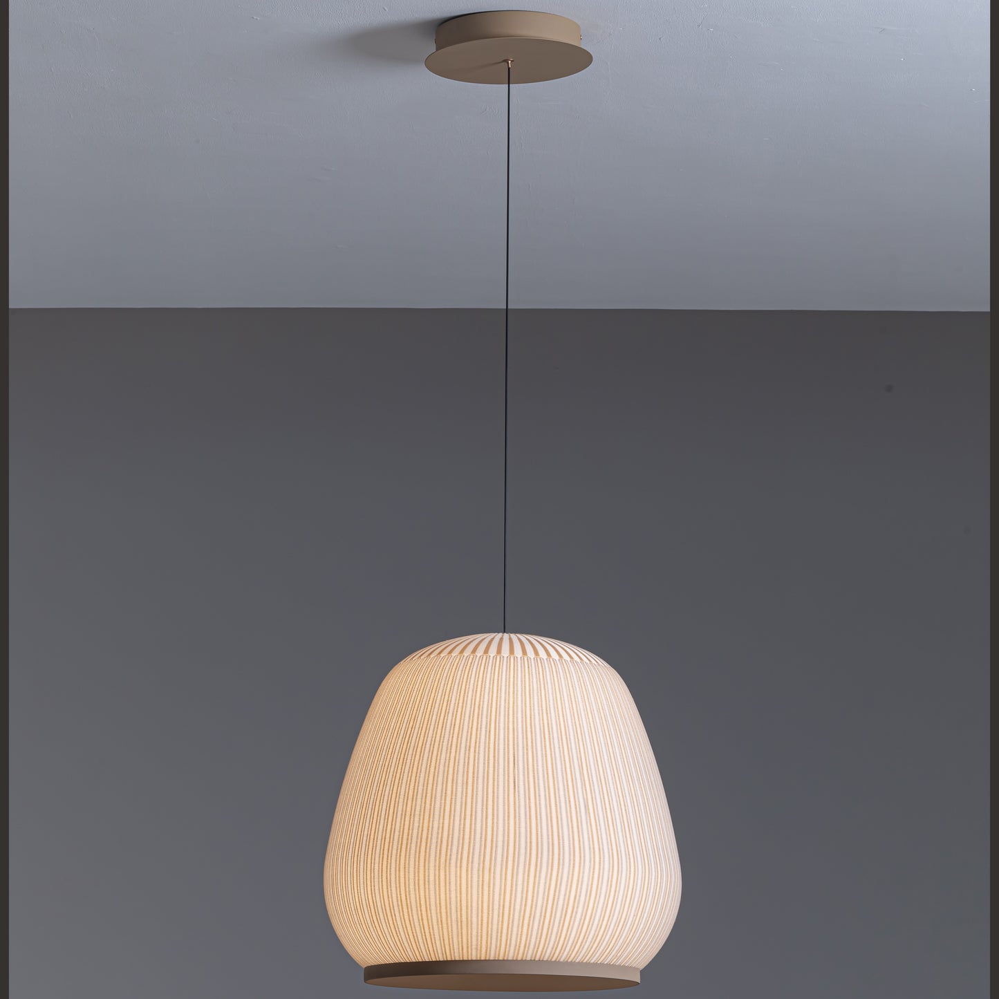 Emmeline Hand Knit Pendant Light Sand Yellow