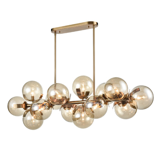 Aurora Pendant Light in Black or Brass