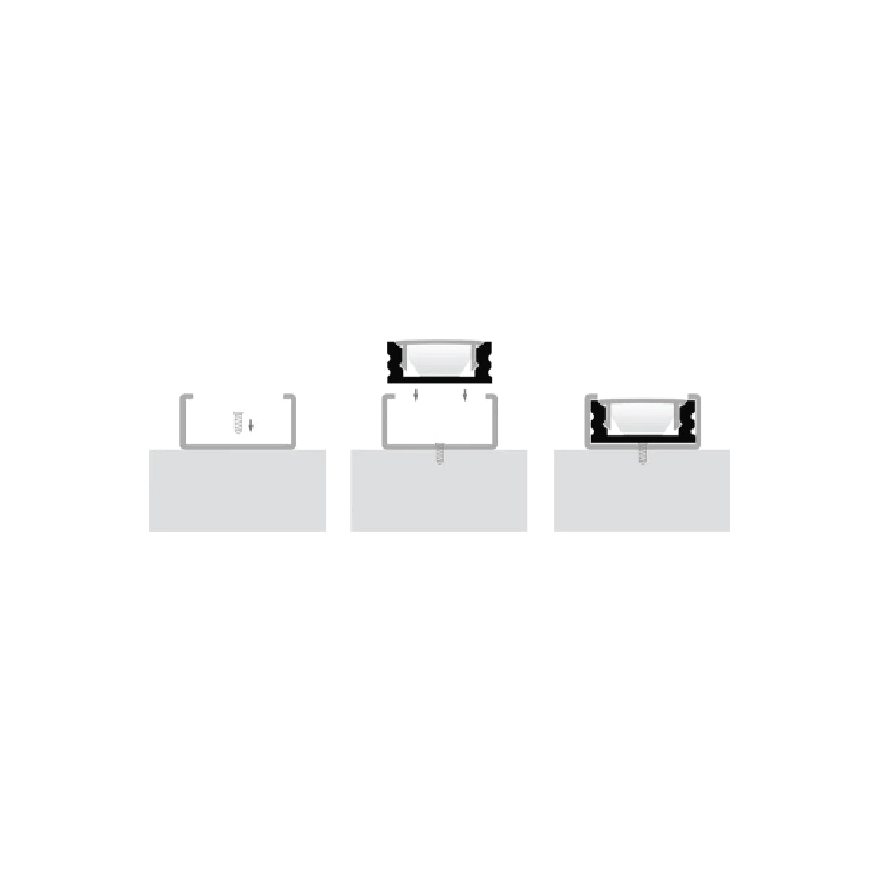 Shallow Square Aluminium Profile