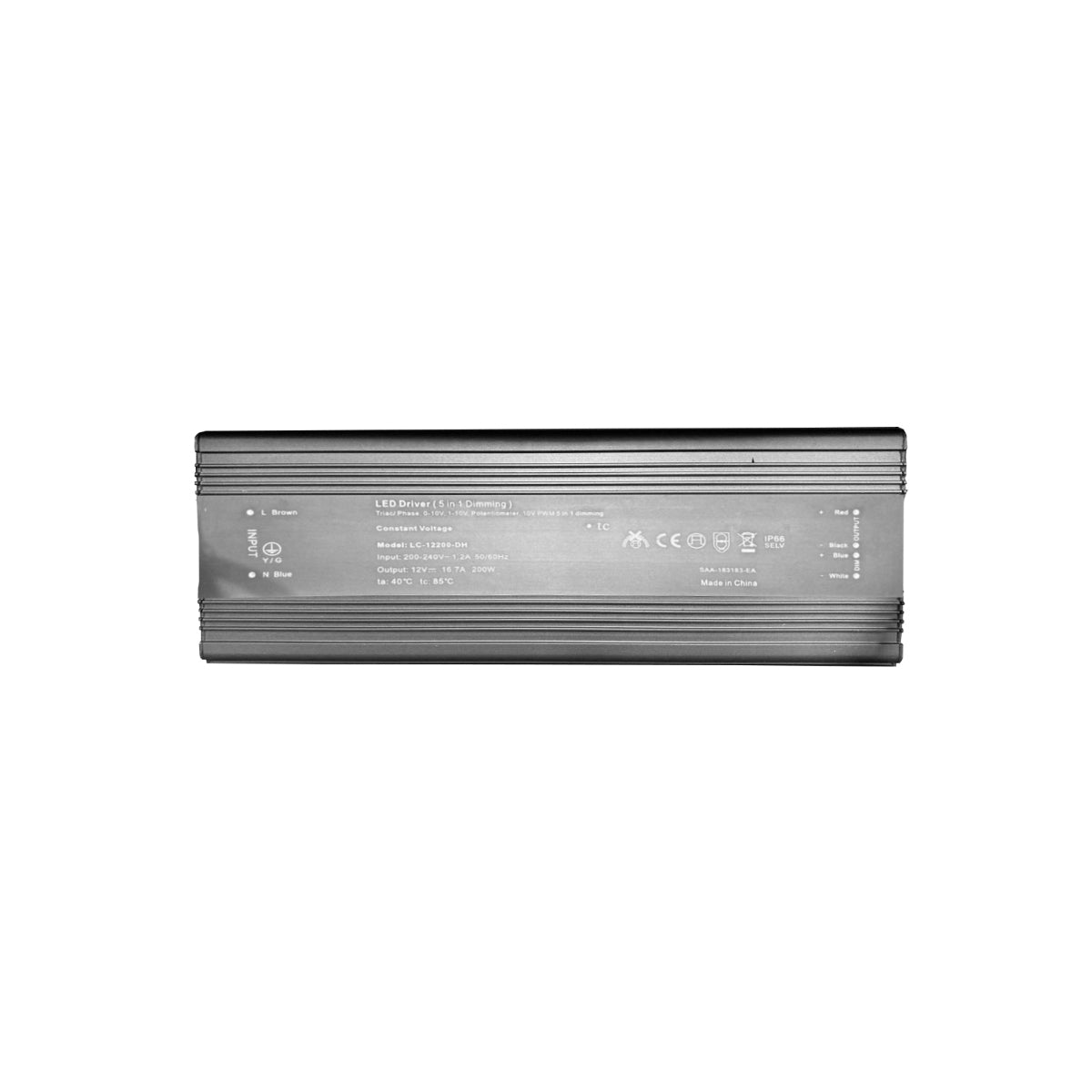 LC 5in1 12V200W | 5in1 24V200W - 200W 5in1 Dimmable LED Driver