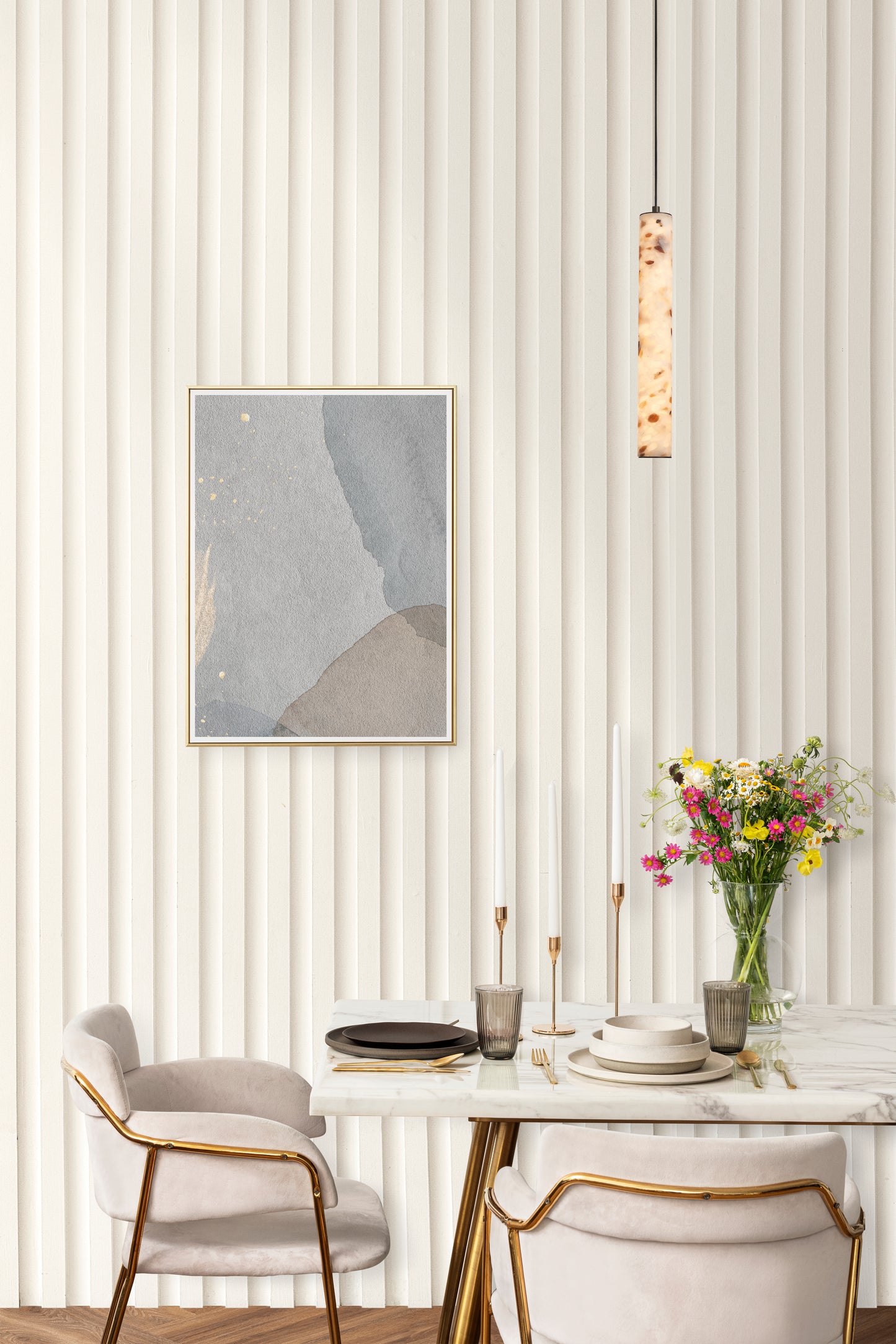 Aris Minimalist Marble Pendant Light