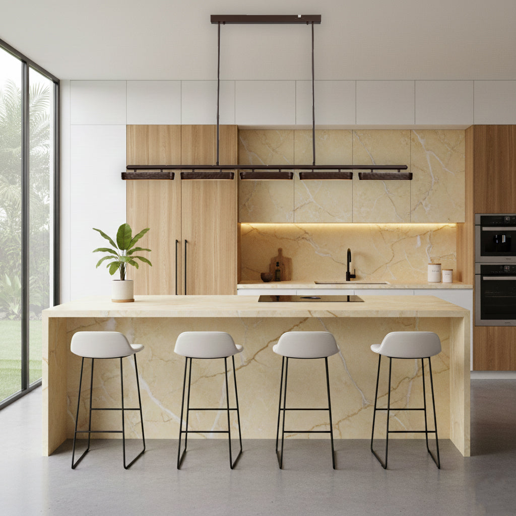 Bronte Pendant Light in Brass and Antique Brass