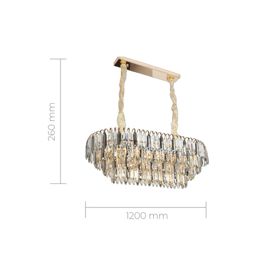 Astoria Crystal Linear Chandelier