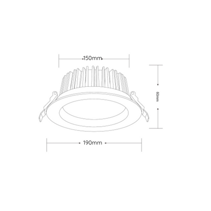 INFINITE 301 20W COB Recessed LED Downlight