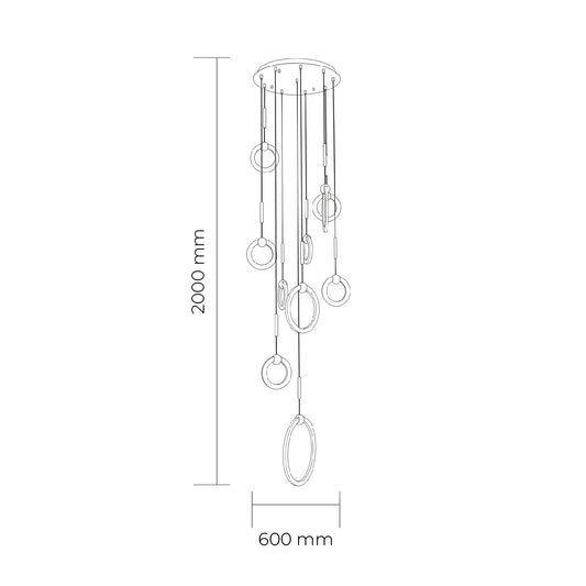 Bastiano 10 Light Pendant Light