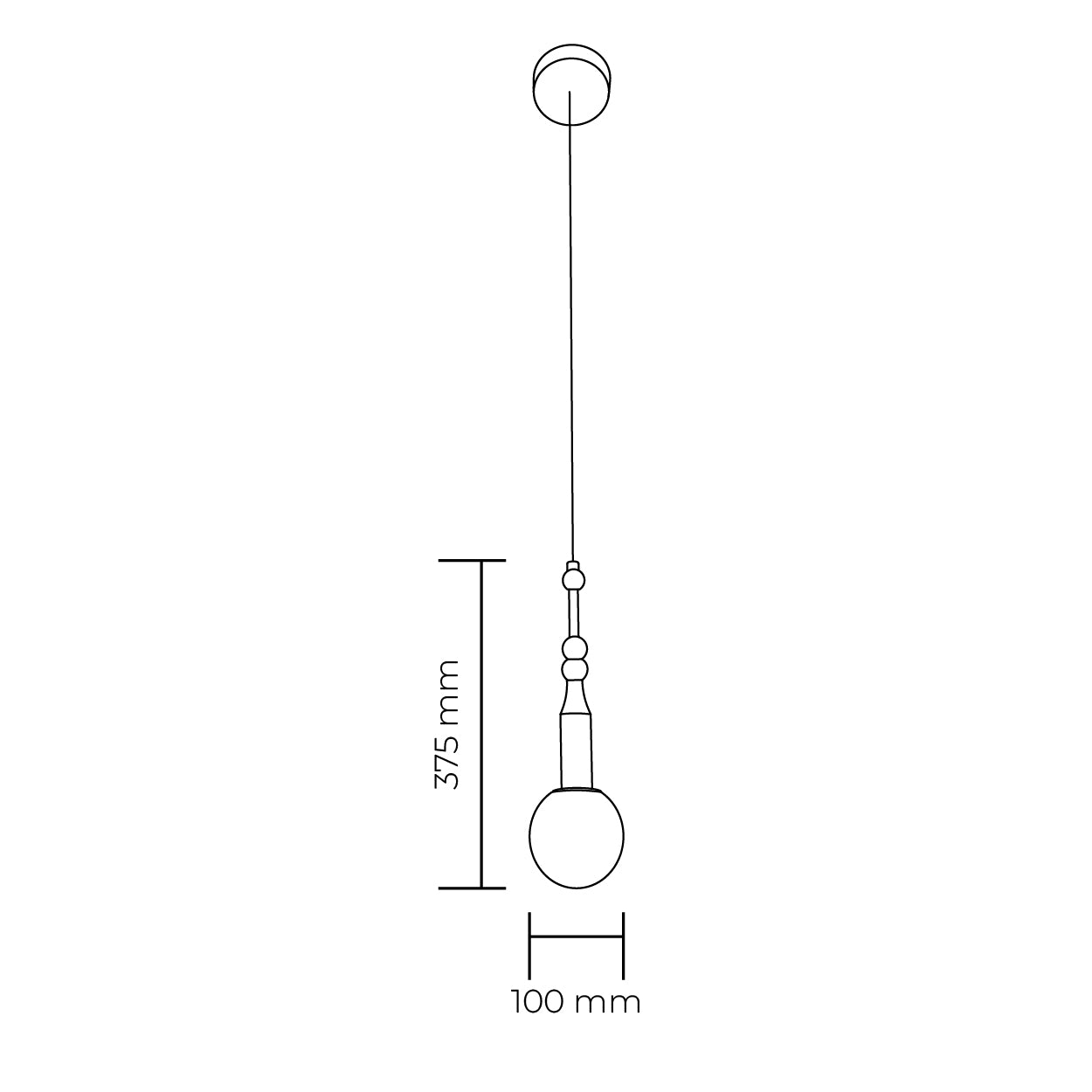 Moreno Pendant Light – Matte Bronze