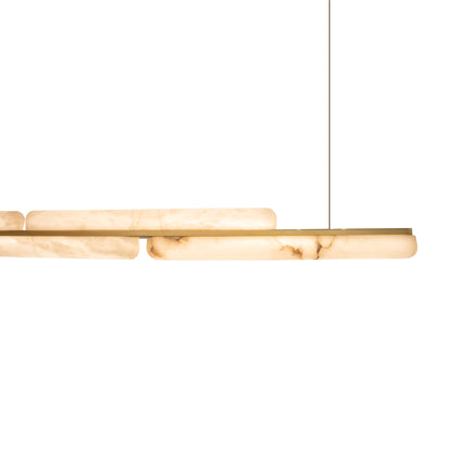 Lina Marble Pendant Light in Antique Brass or Brass
