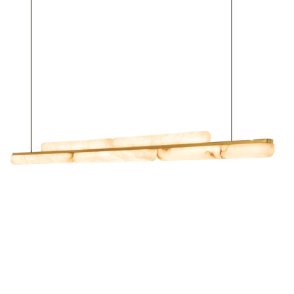Lina Marble Pendant Light in Antique Brass or Brass