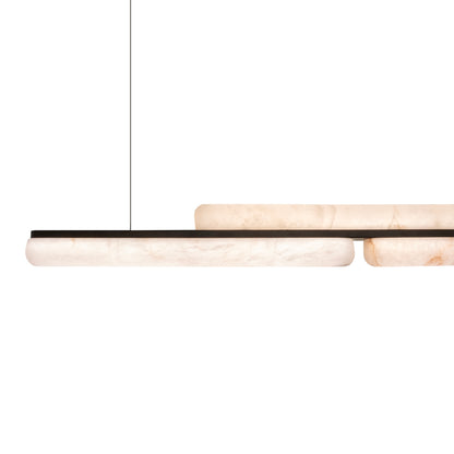 Lina Marble Pendant Light in Antique Brass or Brass