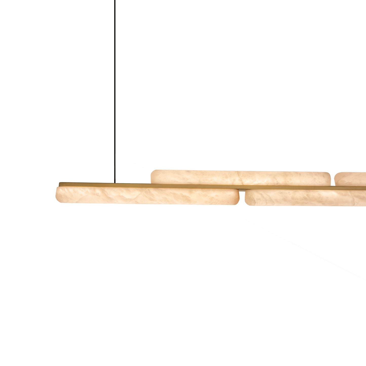 Lina Marble Pendant Light in Antique Brass or Brass
