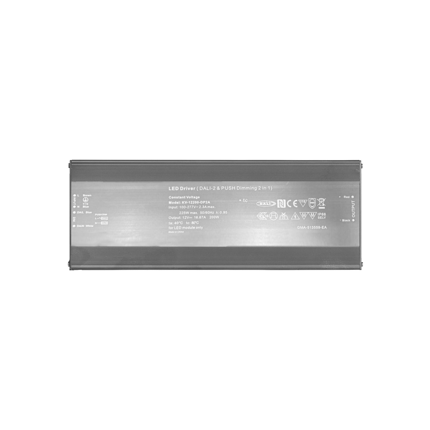LC 12V200W | 24V200W- 200W Dali 2 + Push Dimming 2 in 1 Dimmable LED Driver