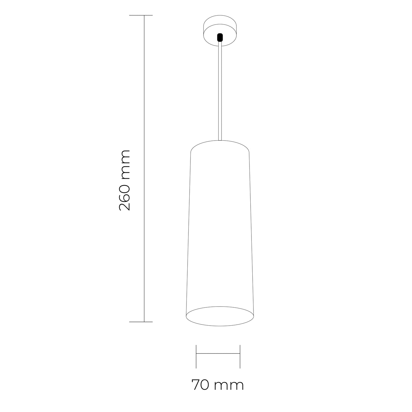 LC308 12W Pendant COB Downlight Tri Colour