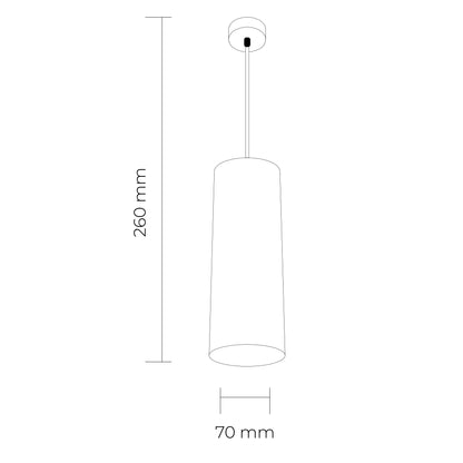 LC308 12W Pendant COB Downlight Tri Colour