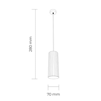 LC411 12W Ripple Pendant COB Downlight Tri Colour White, Black or Brass