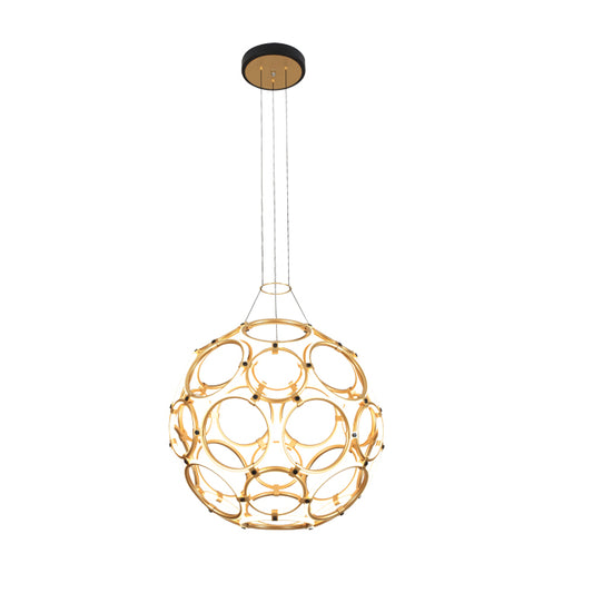 ARAS Modern LED Pendant Ball Light 160W Brass
