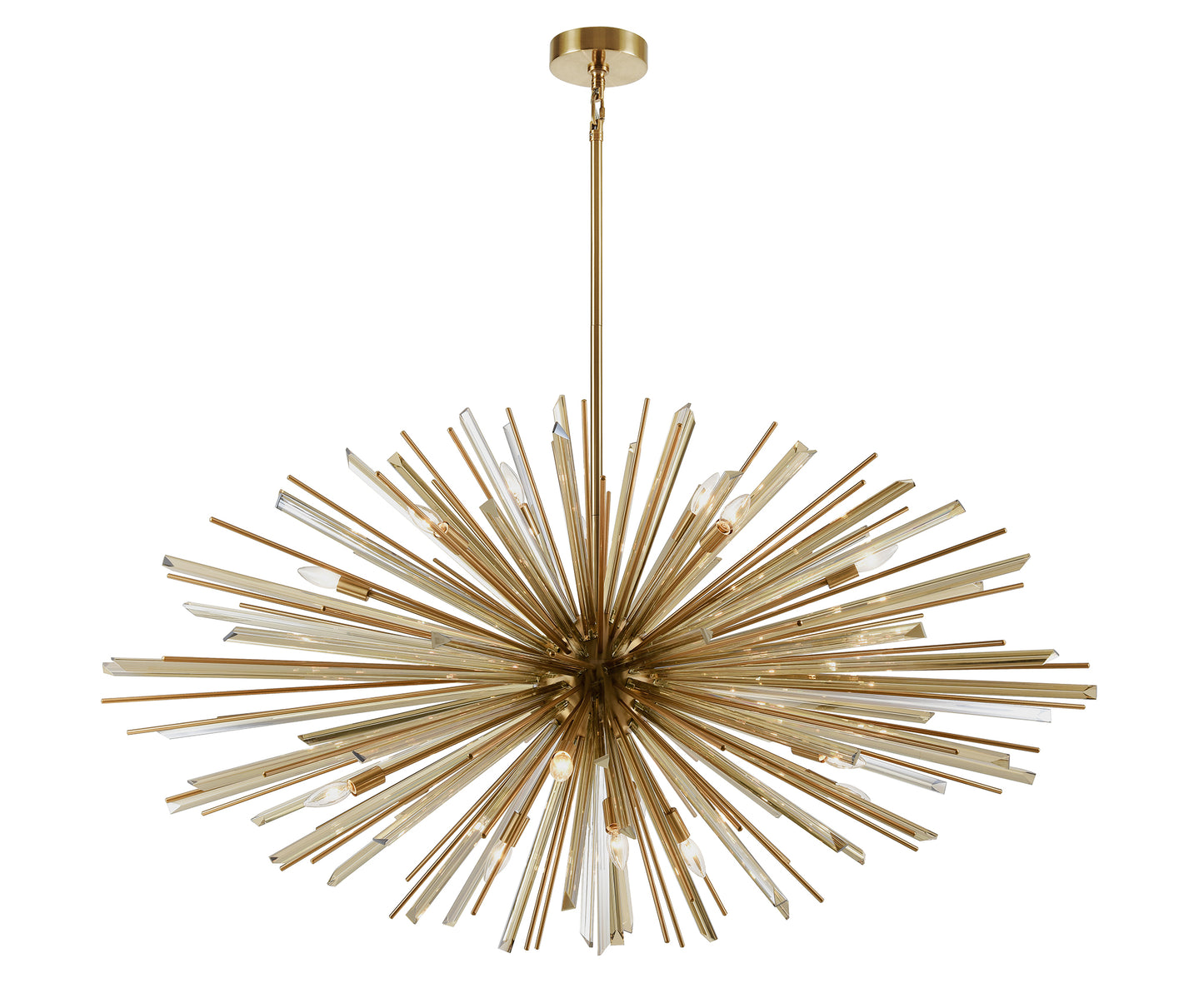 Orion Star Pendant Light in Black or Brass