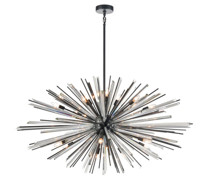 Orion Star Pendant Light in Black or Brass