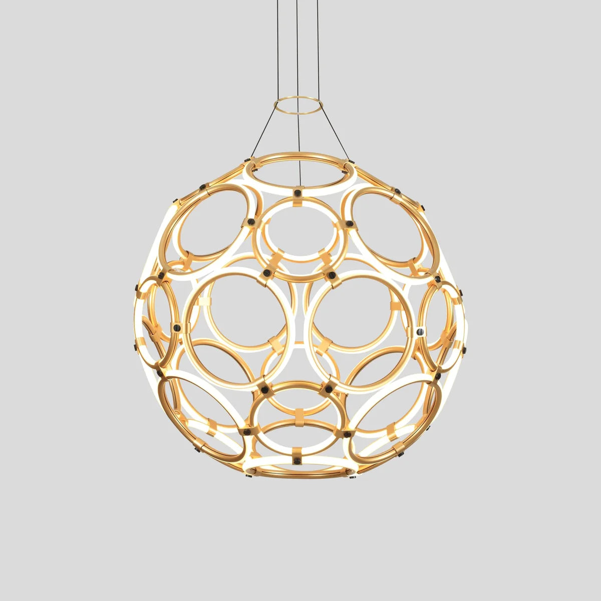 ARAS Modern LED Pendant Ball Light 160W Brass