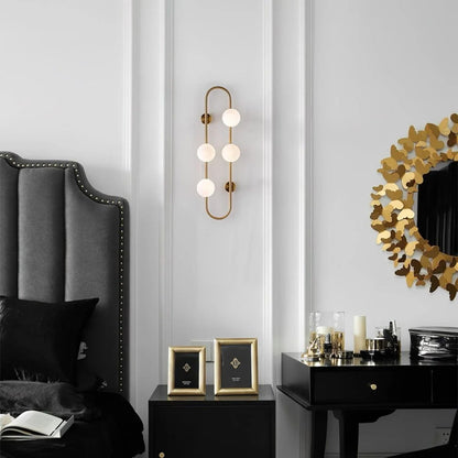 BACH Large Wall Light in Matte Black or Brass