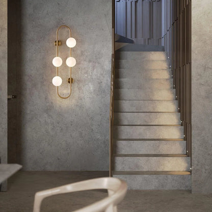 BACH Large Wall Light in Matte Black or Brass